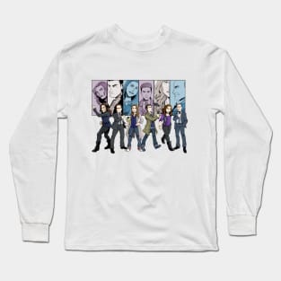 Agent Line Up Long Sleeve T-Shirt